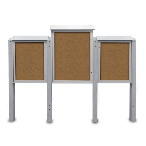Sliding Door Indoor Enclosed Corkboard, 7